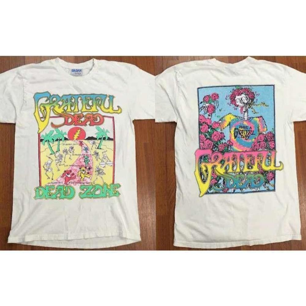 1989 Grateful Dead Dead Zone Tour 2 Sided T Shirt